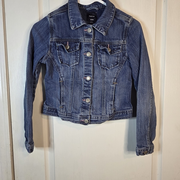 GAP Other - Y2K Gap Kids Jean Jacket Pink Threading-girls LG